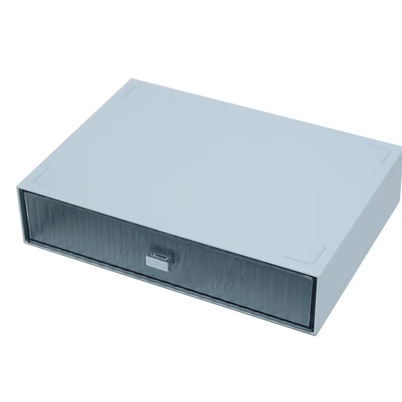 Rynx | Acrylic Pen Holder Storage Box Desktop Stationery Pen Box Office Transparent Large Capacity Drawer Makeup Organizer Cosmetics