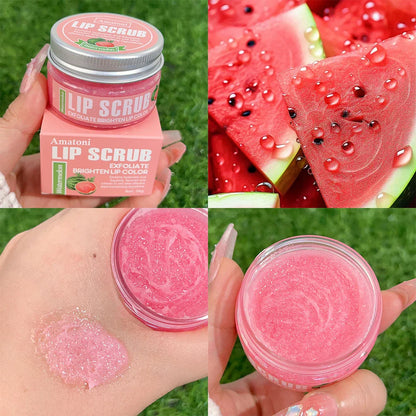 Rynx | Hydrating Fruit Flavor Lip Scrub Reduces fine lines of the lips Moisturizes Nourishing Exfoliating dead skin Lip balm Lip mask Makeup