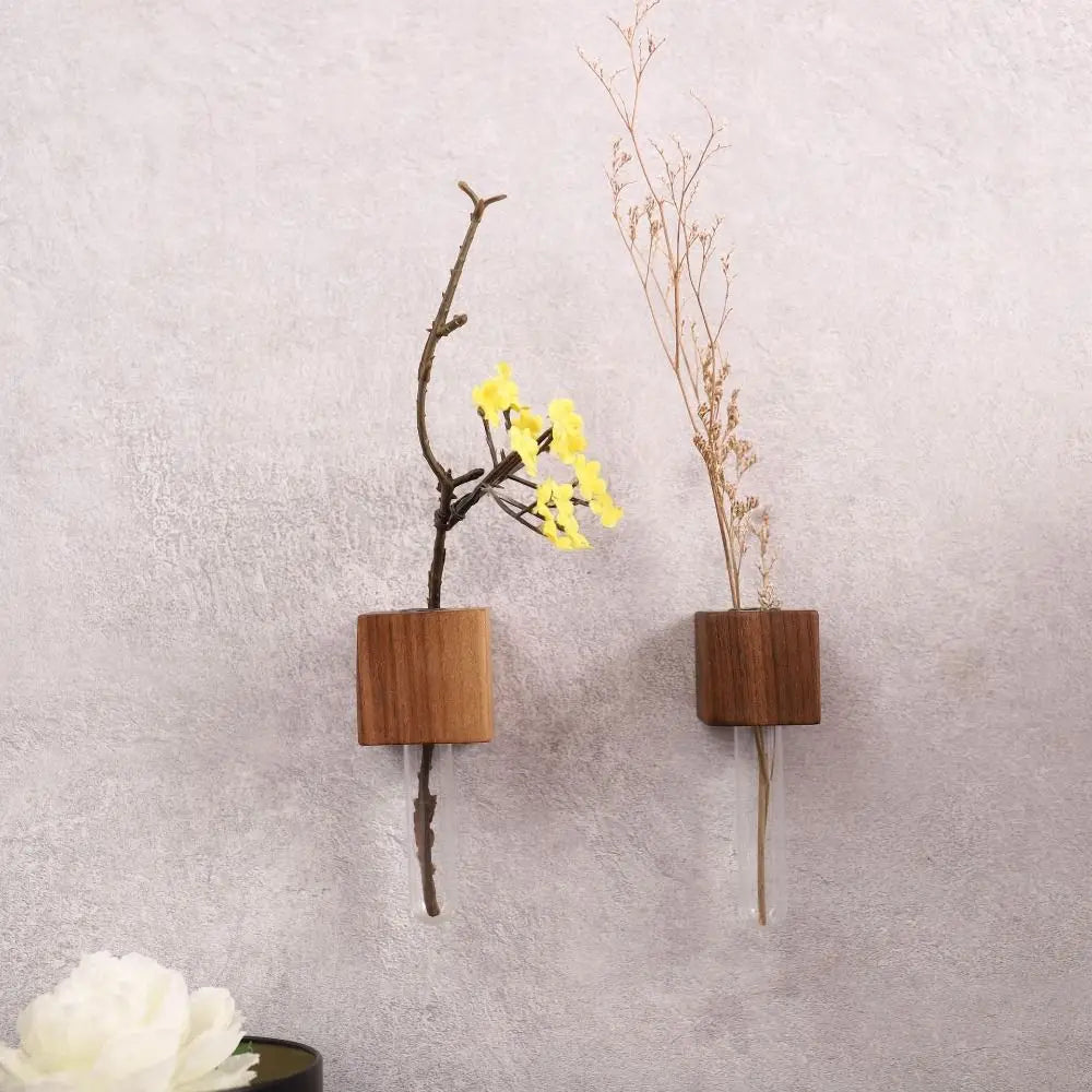 Rynx | Wooden Magnetic Flower Tube Vase