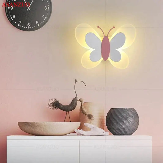 Rynx | ButterflyGlow - Acrylic Butterfly LED Wall Lamp for Children's Room and Bedroom Decor