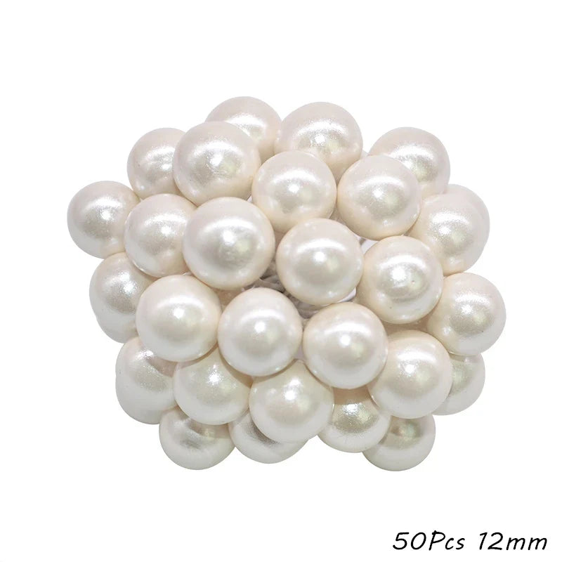 Rynx White Theme Artificial Flower Cherry Stamen Berry Bundle DIY Christmas Decoration Wedding Cake Gift Box Wreaths Xmas Decor
