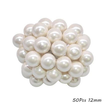 Rynx White Theme Artificial Flower Cherry Stamen Berry Bundle DIY Christmas Decoration Wedding Cake Gift Box Wreaths Xmas Decor