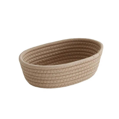 Rynx | Scandinavian Style Cotton Rope Desktop Storage Baskets - Chic Organization Solutions