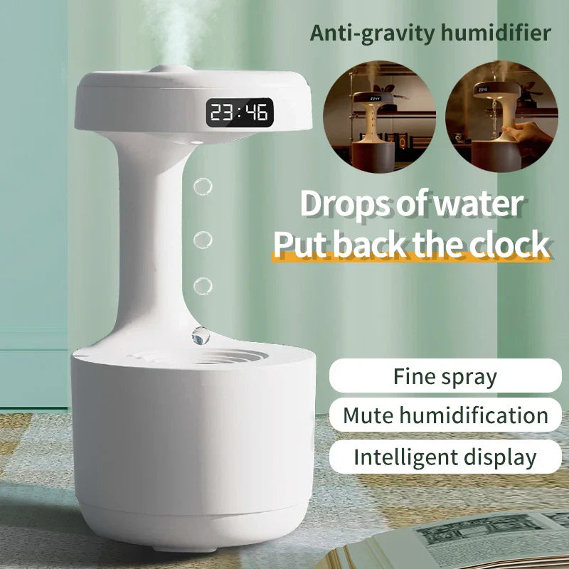 Rynx | Anti-Gravity Water Droplet Air Humidifier Night Lamp