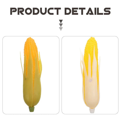 Rynx | Realistic Corn Decoration Set - Four Life-like Plastic Corn for Home and Photography
