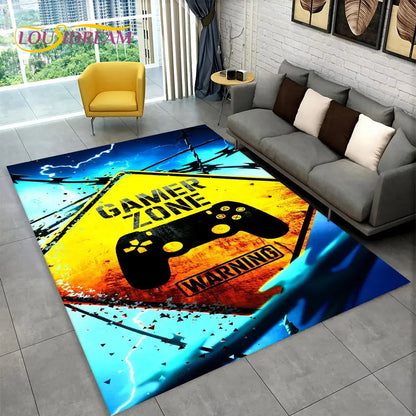 Rynx | Alex 3D Gamer Playmat Carpet - Large Non-Slip Carpet for Kids & Living Room