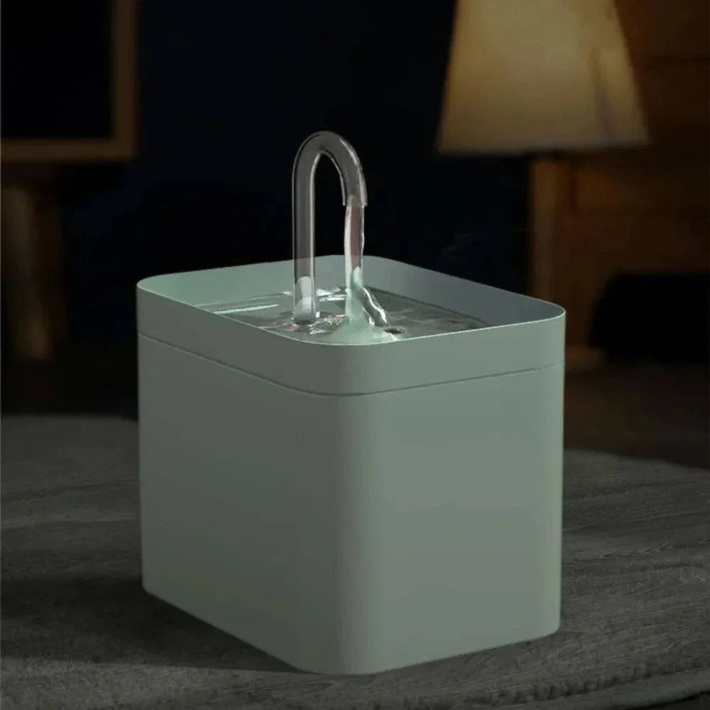 RYNX | Ultra-Quiet Pet Water Fountain With Smart Filtration - 1.5 L Stainless Steel