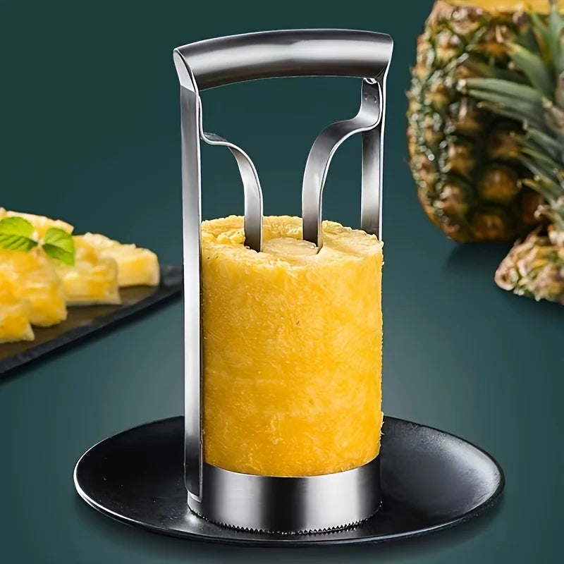 Rynx | Stainless Steel Pineapple Meat Remover and Core Peeler - Quick and Easy Pineapple Knife