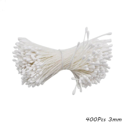 Rynx White Theme Artificial Flower Cherry Stamen Berry Bundle DIY Christmas Decoration Wedding Cake Gift Box Wreaths Xmas Decor