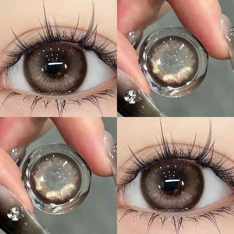 Rynx | 1 Pair High-Quality Colorcon Colorful Contact Lenses Myopia Lenses Soft Color Cosmetic Beautiful Pupil