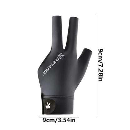 Rynx | Left-Handed Billiard Glove - Three-Finger Design for Outstanding Performance