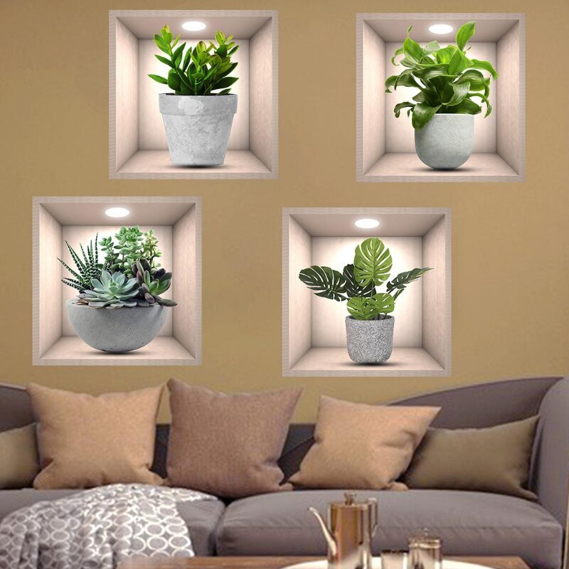 Rynx | Wall Decorative Potted Plant Stickers