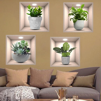 Rynx | Wall Decorative Potted Plant Stickers