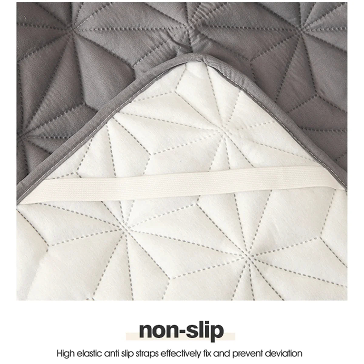 Rynx | Waterproof Mattress Topper with Elastic Band – Quilted Bed Protector Pad for Single/Double Beds | Winter Mattress Cover