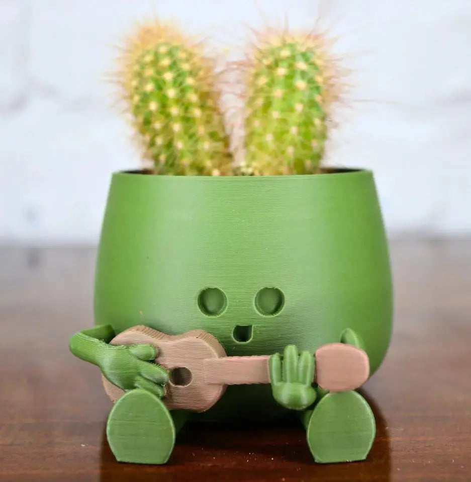 Rynx | Self-watering Flower Pot – Cute face with flexible legs!