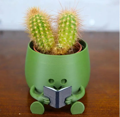 Rynx | Self-watering Flower Pot – Cute face with flexible legs!