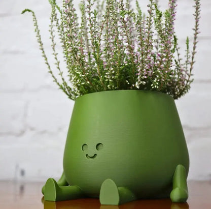 Rynx | Self-watering Flower Pot – Cute face with flexible legs!