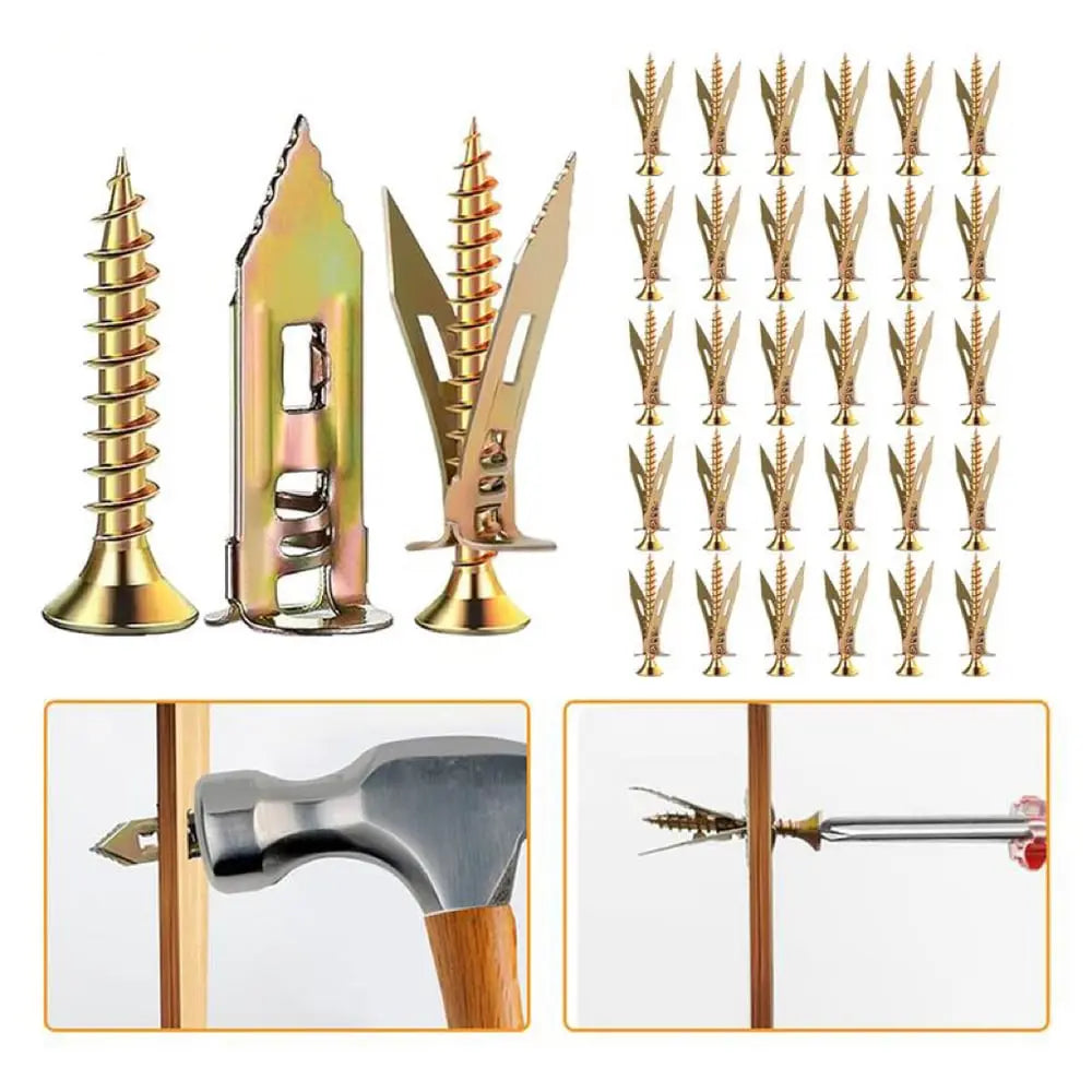 Rynx | Self-drilling drywall anchors with screws – No pre-drilling, maximum load capacity