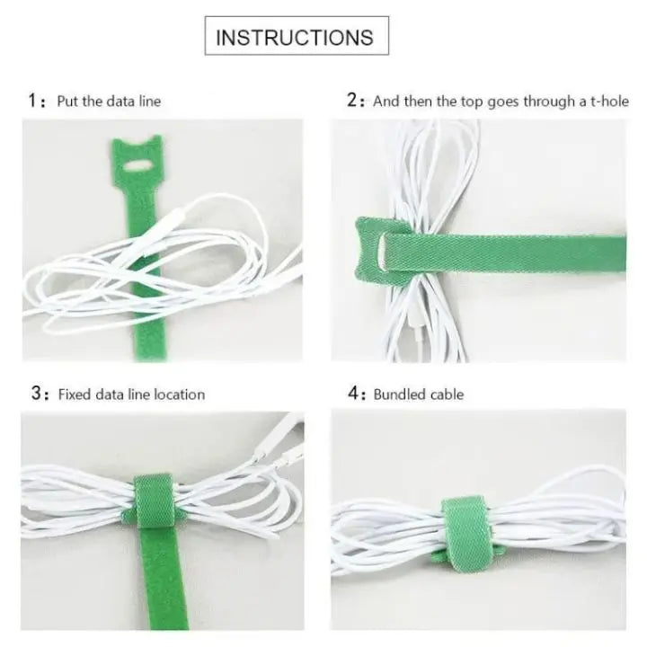 Rynx | Self-adhesive & Reusable Cable Organizer (50 pieces)