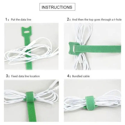 Rynx | Self-adhesive & Reusable Cable Organizer (50 pieces)