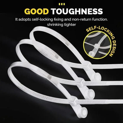 Rynx | Self-locking Cable Ties with Screw Hole – Tensile Strength up to 22 kg