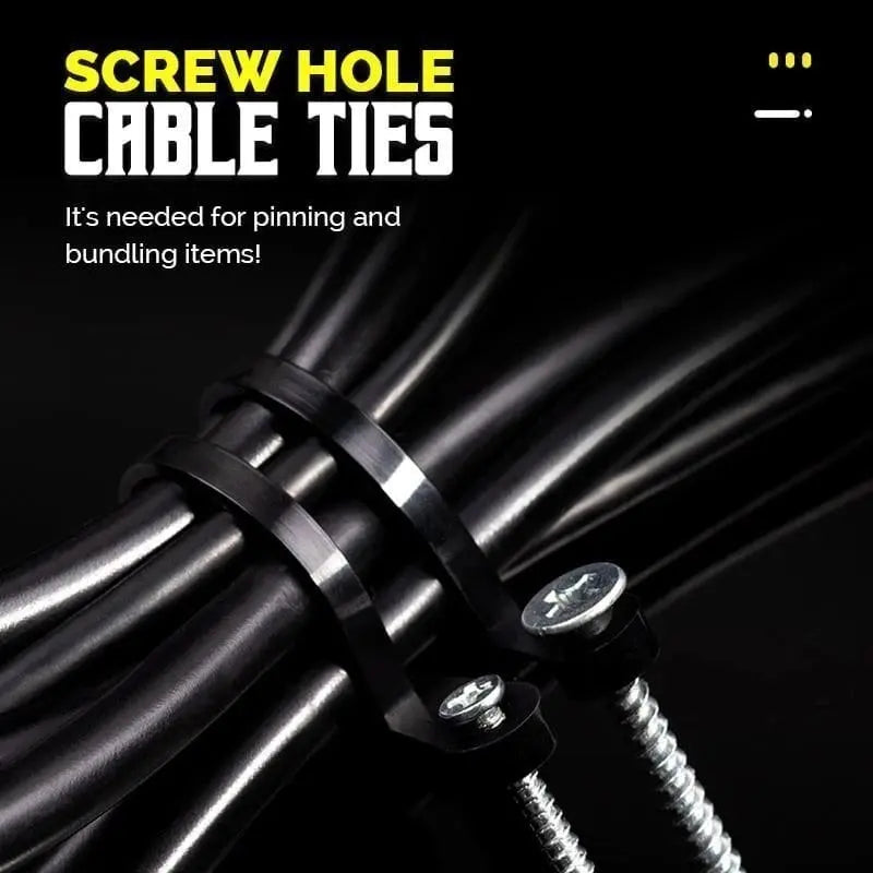 Rynx | Self-locking Cable Ties with Screw Hole – Tensile Strength up to 22 kg