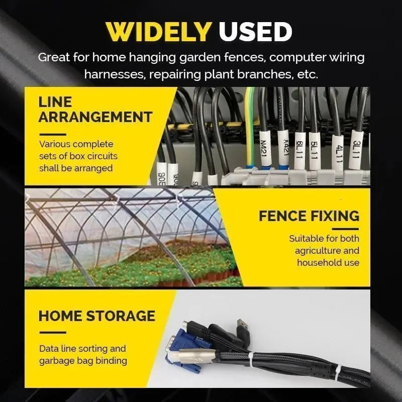 Rynx | Self-locking Cable Ties with Screw Hole – Tensile Strength up to 22 kg