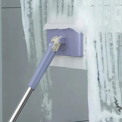 Rynx | Self-changable flat mop (NOW 180% larger) + 4 cleaning cloths