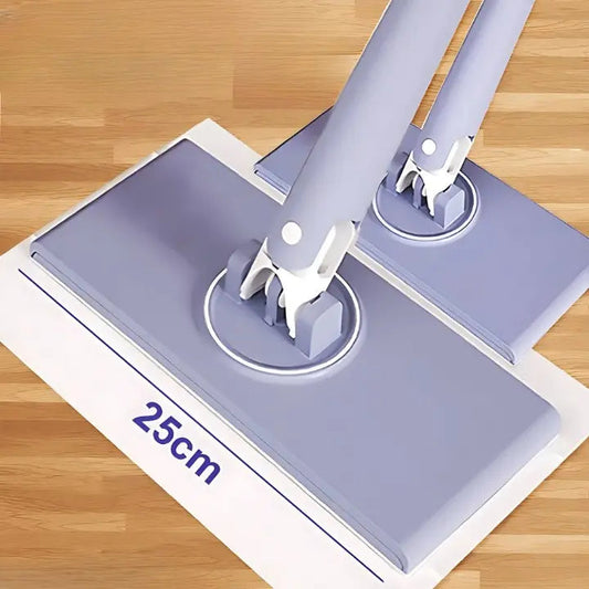 Rynx | Self-changable flat mop (NOW 180% larger) + 4 cleaning cloths