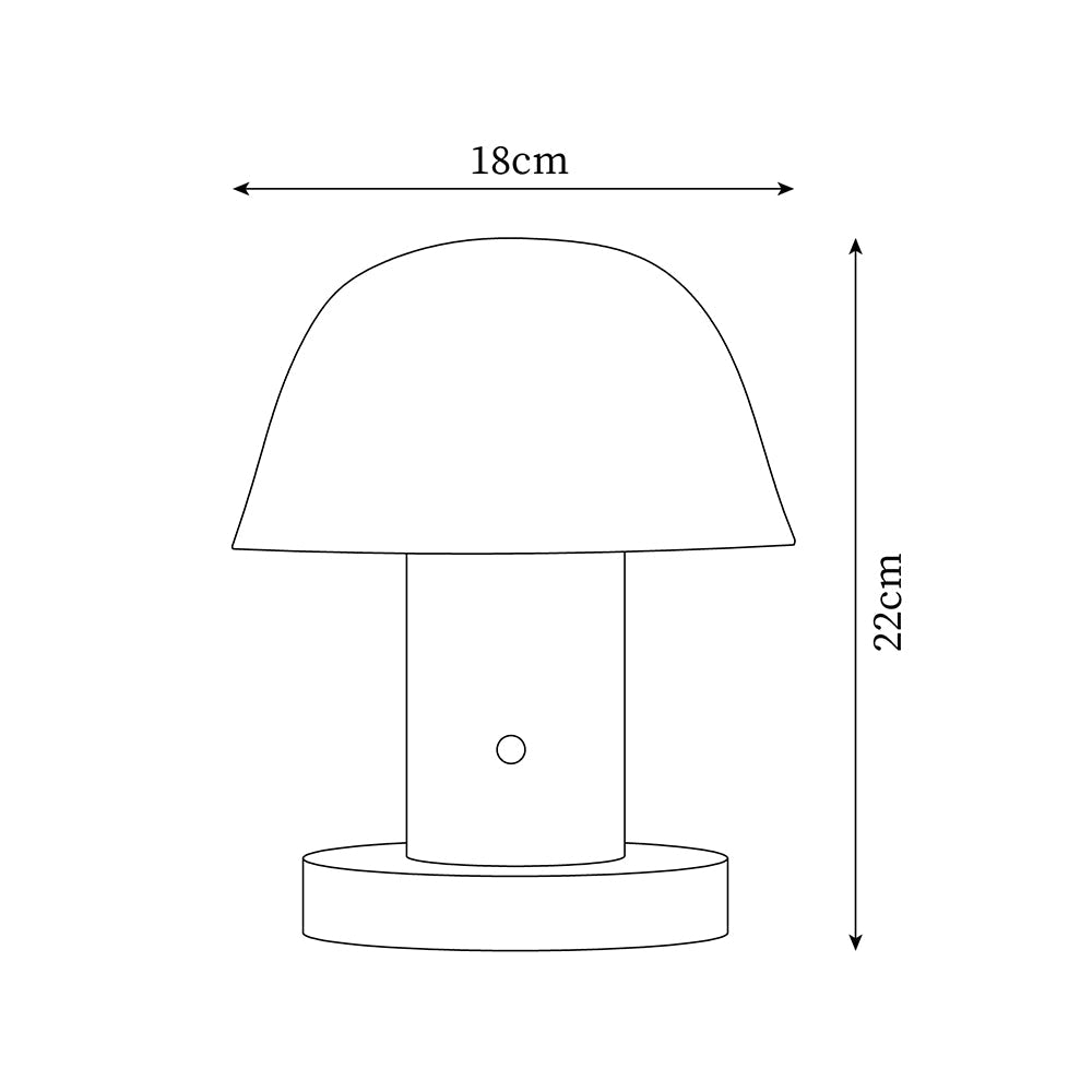 Rynx | Touch Charge Mushroom Lamp