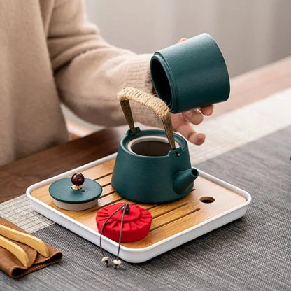 Rynx for Japanese tea travel in ceramics