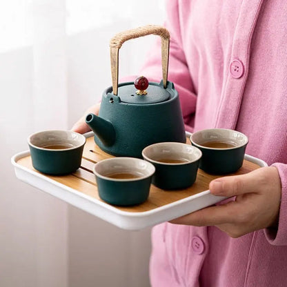 Rynx for Japanese tea travel in ceramics