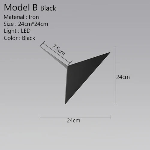 Rynx | Triangle Light - Minimalist LED Wall Lamp 3W | Indoor Lighting