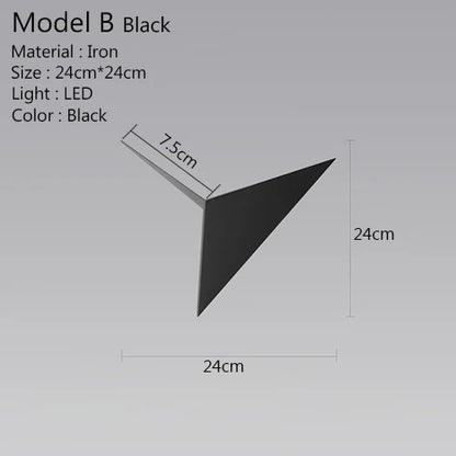 Rynx | Triangle Light - Minimalist LED Wall Lamp 3W | Indoor Lighting