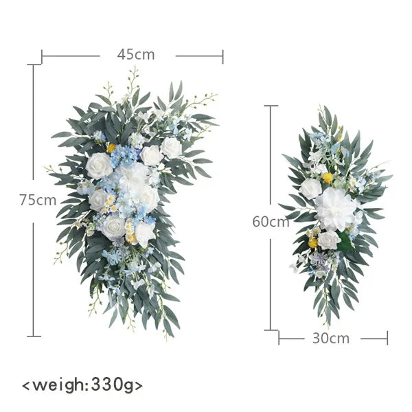 Rynx | Dusty Rose Wedding Arch Flower Decoration for Country Wedding Ceremony Floral Garland Reception Background Decoration