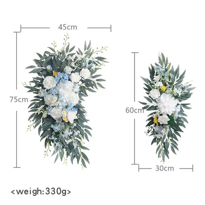 Rynx | Dusty Rose Wedding Arch Flower Decoration for Country Wedding Ceremony Floral Garland Reception Background Decoration