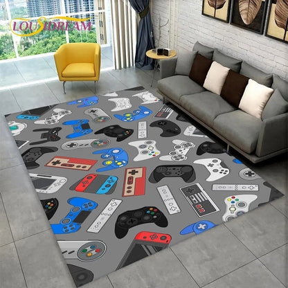 Rynx | Alex 3D Gamer Playmat Carpet - Large Non-Slip Carpet for Kids & Living Room