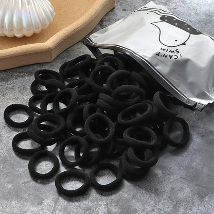 Rynx | 50/100pcs Colored Hair Ties for Kids: Elastic Hair Ties