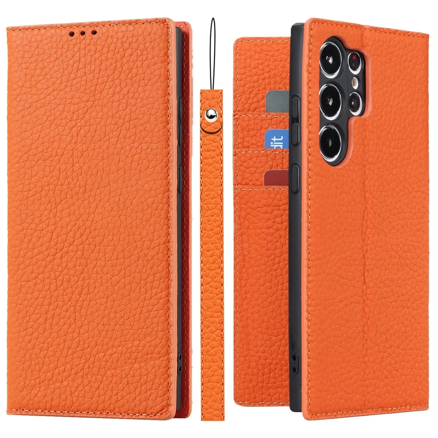 RYNX | Genuine Leather Wallet Case For Samsung Galaxy S23 Ultra