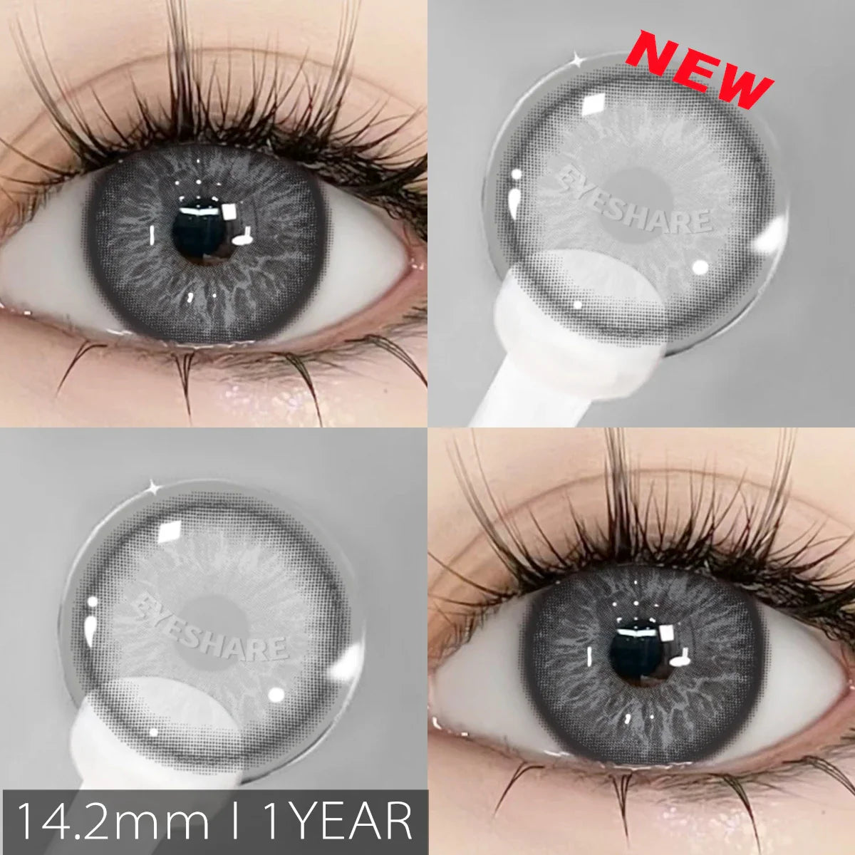 Rynx | New natural colors contact lenses for the eyes 2pcs./1pair colored beautiful pupil color lenses yearly brown eyes contact