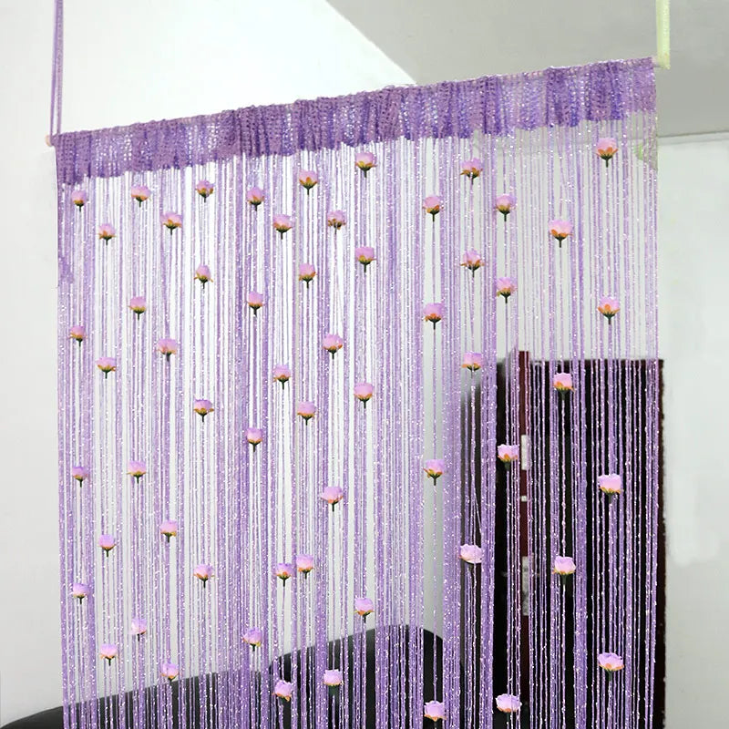 Rynx | Floral Decorative Hanging Room Divider Curtain
