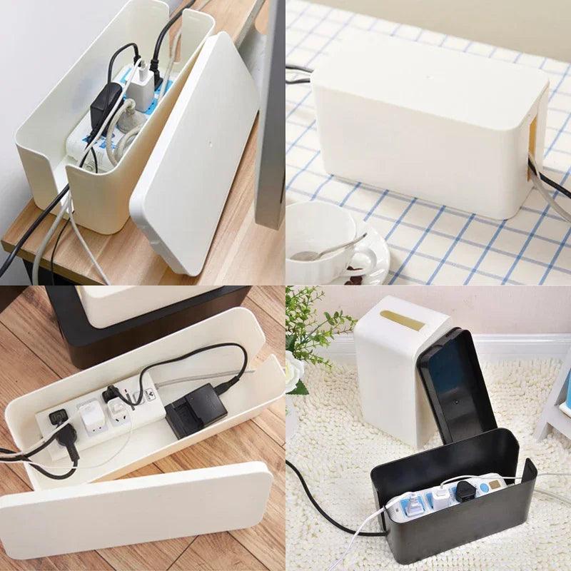Rynx | Elegant Wood Cable Management Box with Enhanced Cooling Functions and Versatile Aesthetics
