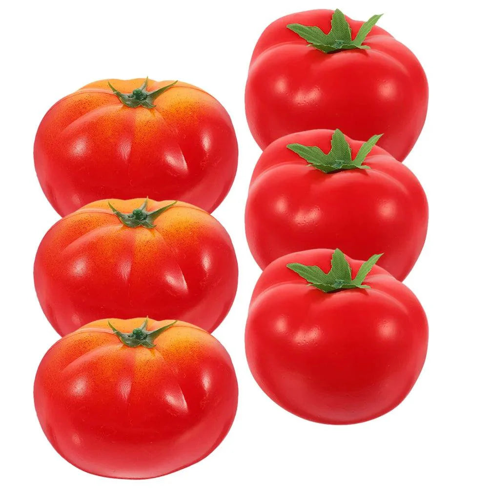 Rynx | Life-like 6-Piece Faux Tomato Collection - Realistic Decorative Props for Home and Retail Spaces