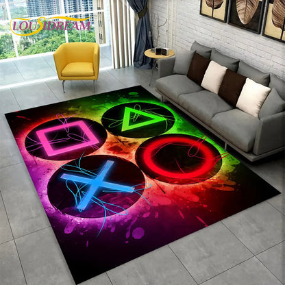 Rynx | Alex 3D Gamer Playmat Carpet - Large Non-Slip Carpet for Kids & Living Room