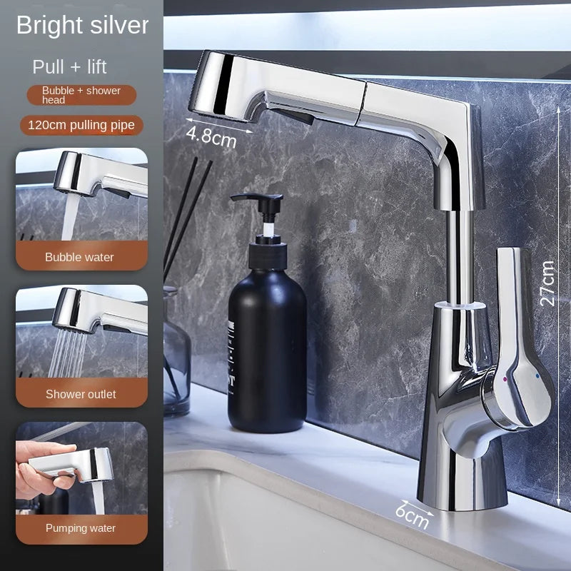 Rynx | 360° Degree Rotation Bathroom Faucet - Scalable Kitchen Faucet, Sink Tapware Blender for Washbasin Tap
