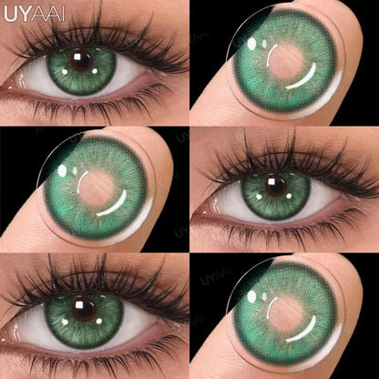 Rynx | 1 Pair Multi Contacts for Women y2k Korean Style Fashion Eye Lenses Blue Eye Color Contact Lens Purple Lenses Gray Natural Lens