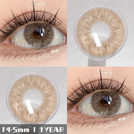 Rynx | 1 pair natural colored contact lenses pink contact purple gray eye colored lenses colored makeup soft beautiful pupil