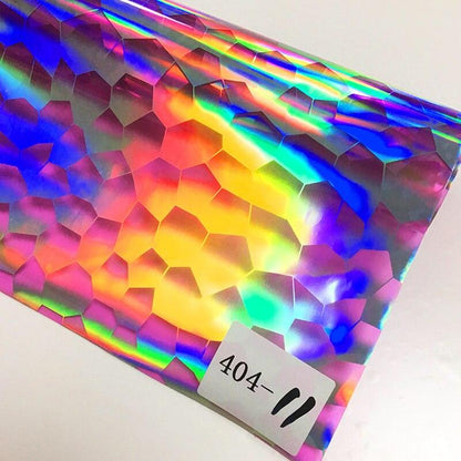Rynx | Iridescent football pattern PVC jelly vinyl fabric - Ideal for creative projects