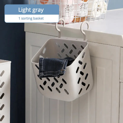 Rynx | Space-Saving Wall-Mounted Folding Laundry Basket - Your Household Laundry and Bathroom Organizer