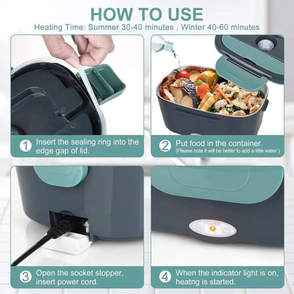 Rynx | Electric portable food warmer with quick heating and leak-proof features